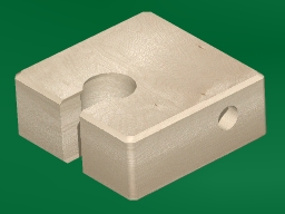 wood block with both holes